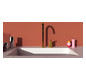 Ideal-Standard Küchen-2-Loch-Armatur Gusto quadratischer, hoher Auslauf, Ausladung 204mm, brushed gold