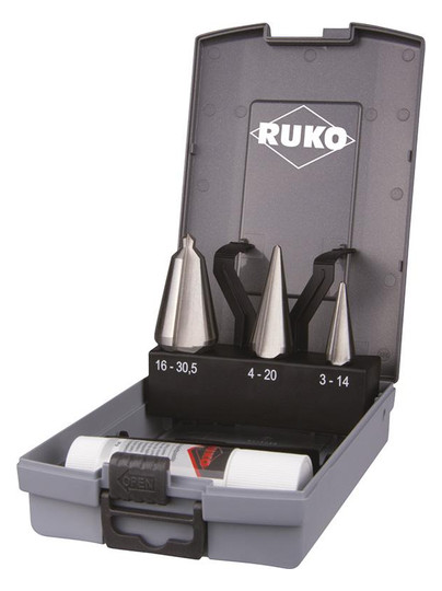 RUKO-Blechschälbohrersatz HSS - 3-teilig
