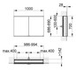 KEUCO Spiegelschrank Royal Modular 2.0 1000 x 700 x 160 mm, 2 Steckdosen, Wandeinbau, 2 Türen