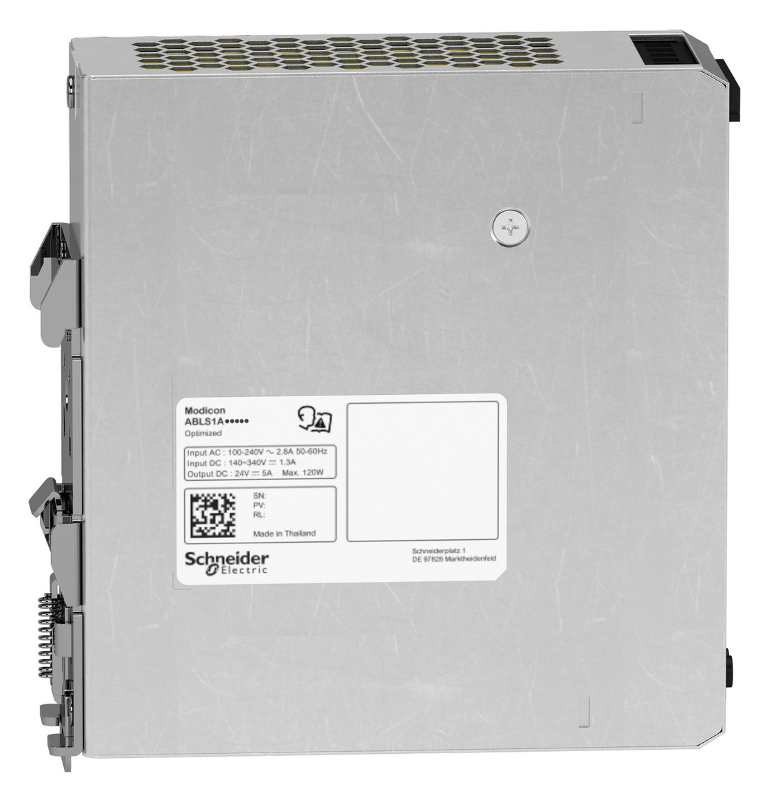 Gleichstromversorgung 12V 120W 120VA 100-240VAC 10A Kurzschlussf IP20