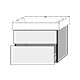 SA Waschtischunterbau mit Auszügen 3way (BP434) 591x750x447 Kaschmir-Matt
