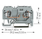 Reihenklemme 0,08-4qmm Serie 281 1Etage 2kl gr 10A Hutschiene TH35