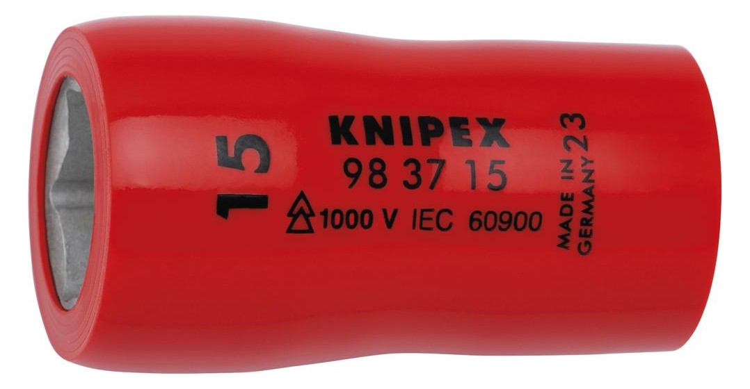 Bild Steckschlüsseleinsatz VDE 6kant 3/8 Zoll SW 15 Nr. 98 37 15 KNIPEX-0