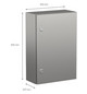 Wandschrank VA IP66 B400xH600xT200mm Scotch Brite