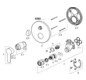 HANSA Fertigmontageset HANSALIGNA UP-Wannen-Einhebelmischer, Rosette rund, chrom