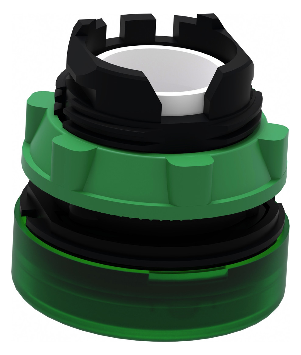 Leuchtmelder Front hoch rnd gn Ø22mm 1st Kst IP66