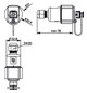 Datendose 1f Cat6A IP67 RJ45 Kst m.Buchs/Kuppl IDC Mit Buchsen/Kupplungen