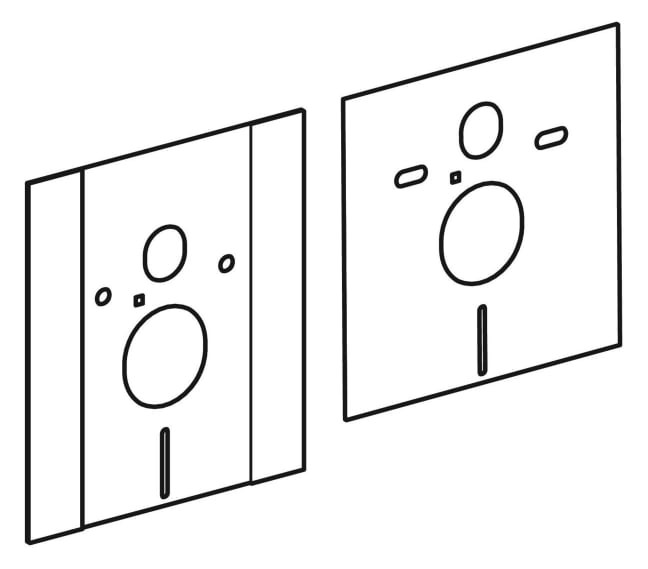 GE Schallschutzset zu Abdeckschild höhenverstellbares Element