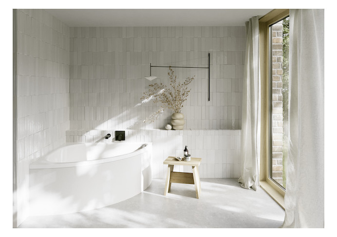 Bette Badewanne Arco 6035 140x140x45cm, Eck, jasmin