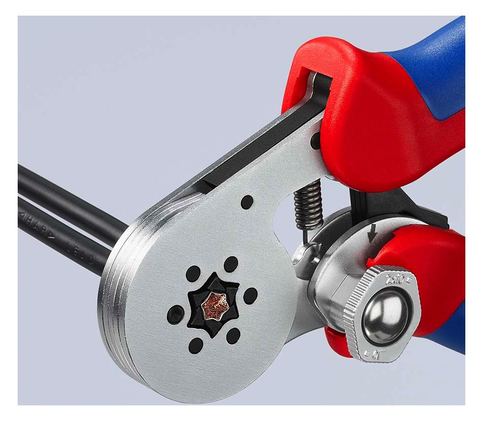 Crimpzange mech 180mm versch.Eins 0,08-10qmm AWG28-8