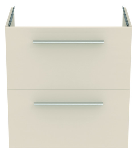 Ideal-Standard Möbel-Waschtischunterschrank i.life S 2 Auszüge, 60 x 37,5 x 63 cm, sandbeige matt
