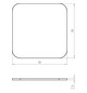 Schraubdeckel Kst 80x80mm Schraubdeckel quadrat