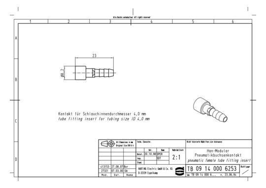 HART Kontakte o. Absperrung  09140006253 
