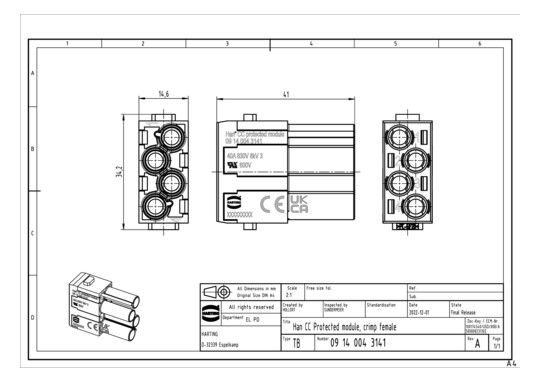 HART Han 4 Mod F-c 40A       09140043141 