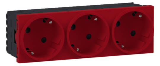 Hager Steckdose 3-fach SCHUKO GS30223020 