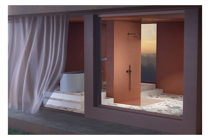 Bette Duschfliese PLUS BetteAir 1600 x 1000 mm, ebano, Rechteck, glasierter Titan-Stahl