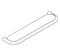 HEWI Ablage 477 600x28x140mm, Glasplatte, matt weiß, felsgrau