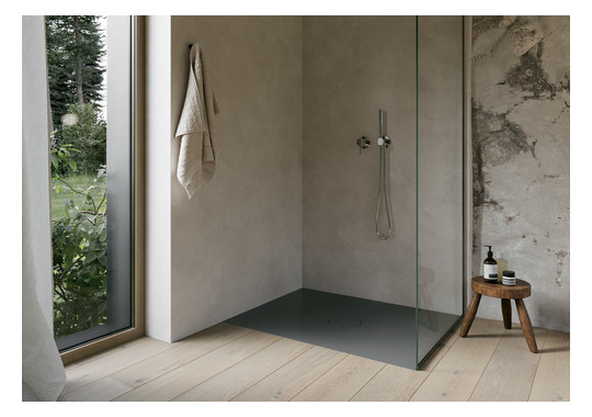 Bette Duschfliese PLUS BetteAir 1000 x 900 mm, hazel, Rechteck, glasierter Titan-Stahl