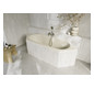 6-Eck-Badewanne BetteStarlet 2060 200x75x42cm, pergamon