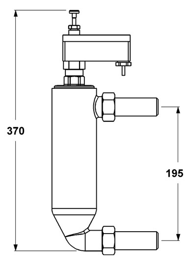 Pneumatex Wassermangelsicherung 10 bar, WMS 933.1, Verriegelung nach Abschaltung