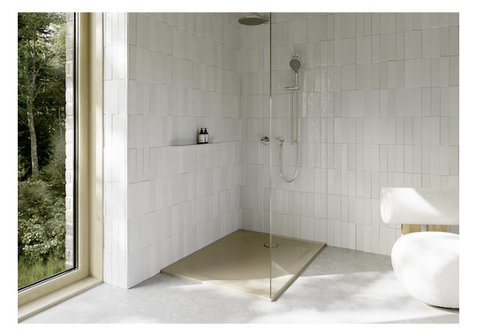 Duschwanne BetteUltra 1260 120x90x3,5cm, Antirutsch/Pro, Mini-Wannenträger, greige