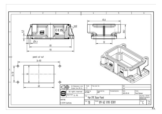 HART Anbaugehäuse Baugr.10   09620100301 