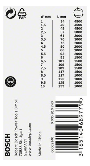 Bohrerset 19tlg Ø1-10mm HSS-G Box KstBox