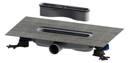 Kaldewei Ablaufgarnitur FlowDrain Mod 4204 horizontal, flat