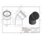 Ostendorf HTsafe Bogen B DN/OD 75, 45°