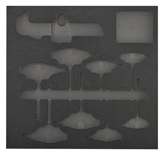 Werkzeugmodul 2/3 - leer, für Wera-T-Griff...