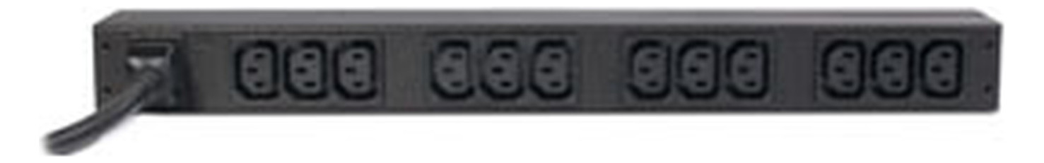 Rack-Stromverteilung 1HE 12Steckd 12xC13 208V Mit Sicherung Schaltbar