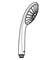 GROHE Handbrause Euphoria 110 Massage mit Durchflusskonstanthalter 9,5 l/min, 3 Strahlarten, Brauseboden weiß, chrom