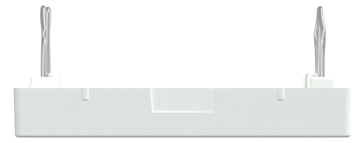 Zentralplatte USB 2f akws Klemmbef m.Aufdr aktivweiß