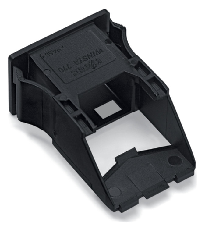 Rahmen Snap-In sw 2p Stecker/Buchse