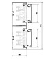 Geräteeinbaukanal Kst 210x68mm lgr GEB-K RAL7035 unbeh 12480qmm 2000mm