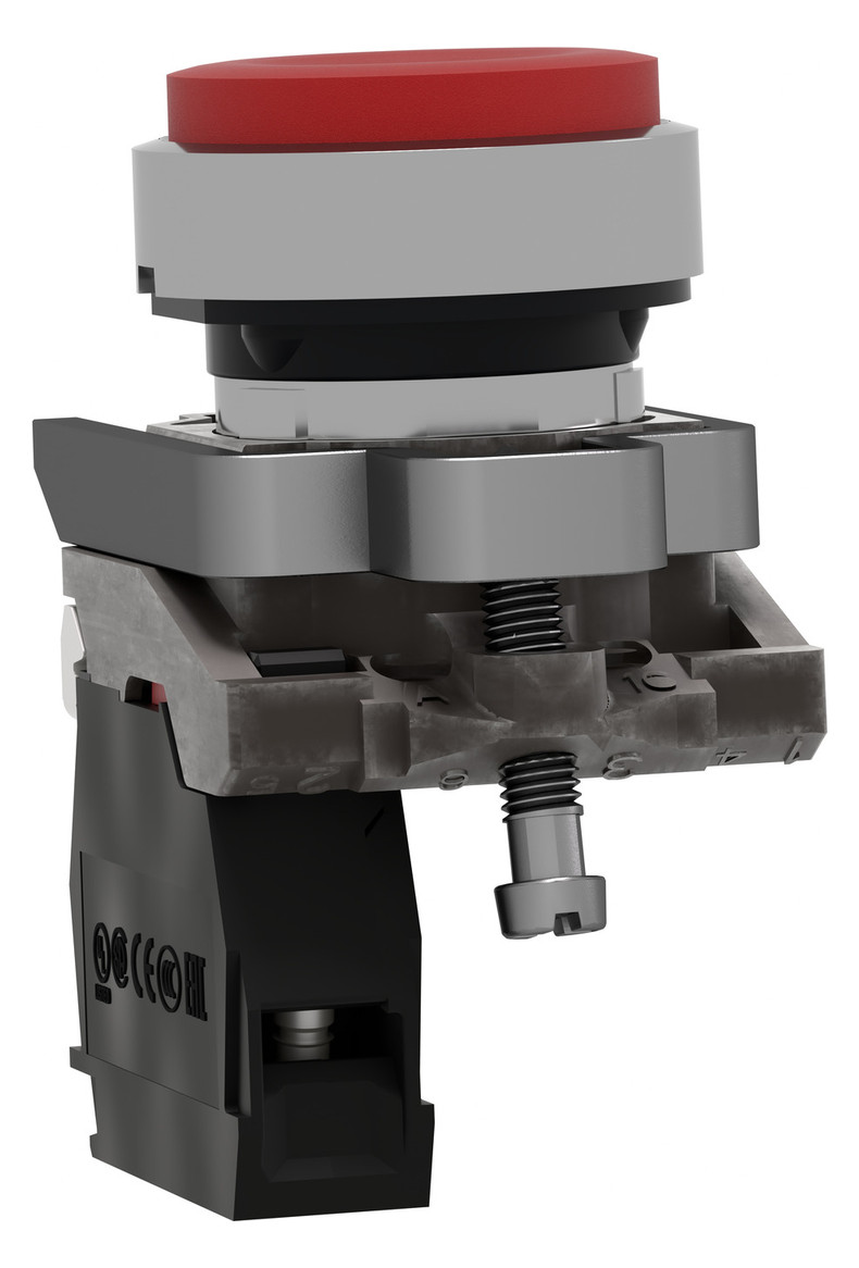 Drucktaster 1f rt rnd Ø22,5mm 1Ö IP66 hoch Tastend