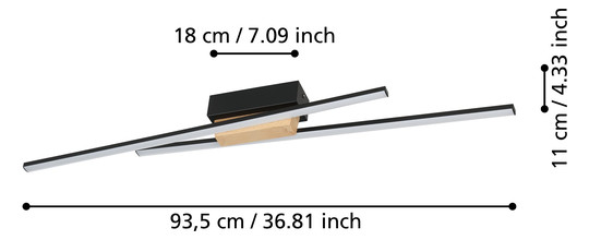 EGLO Wand und Deckenleuchte       900488 