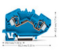 Reihenklemme 0,2-10qmm Serie 784 1Etage 2kl bl 57A Hutschiene TH35