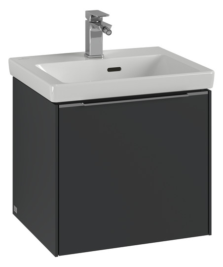 V&B Waschtisch-Unterschrank Subway 3.0 47,3x42,9x40,8cm, ohne LED/Griff Aluminium glänzend, taupe