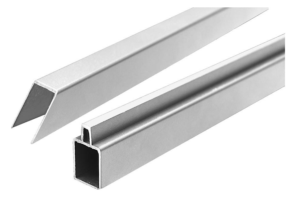 Bild ECOSTECK-Set Aluminium für ein Eckelement 32/25x20x900mm, SILBER, Start & Abschl - n.a.-0