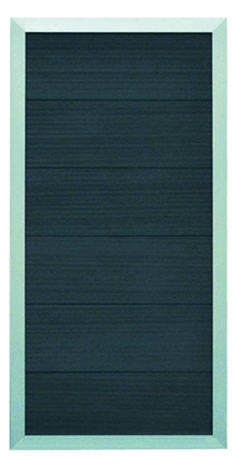 Bild MALÖ-Serie anthrazit 90 x 180 cm, WPC-Za un ALU-Rahmen silber - n.a.-0