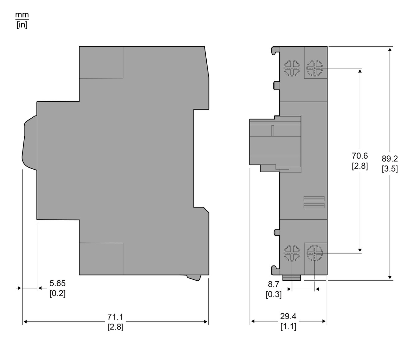 Unterspannungsauslöser 380-400V/60Hz Geeignet für Motorschutzschalter