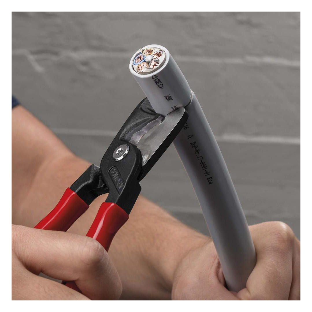 Bild Kabelschere SB mit Kunststoff-Griffen 22 5mm schlanke Kopfform KNIPEX-4