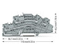 Installationsklemme 24A Serie 2003 3pot 0,25-4qmm gr APL_erf. Federzugans