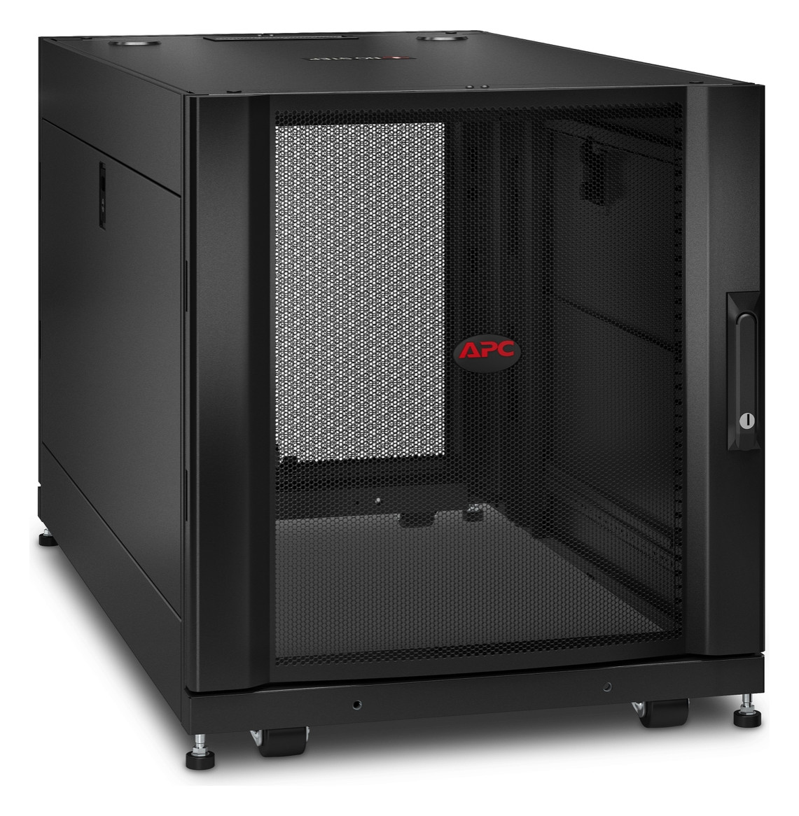 Netzwerkschrank 12HE B600xH658xT1070mm IP20 Mit rückseitiger Tür pulverbesch