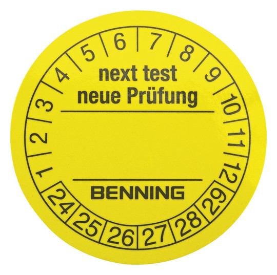 BENNING-Prüfplakette (300 Stück)