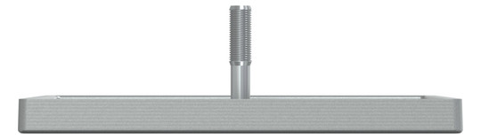 Zentralplatte Sat/TV/Radi System M alu Schraubbef 4f