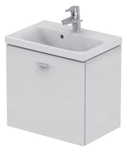 IS äußere Auszugsfront CONNECT SPACE, WTUS 540mm, Hgl. mittelgrau Dekor