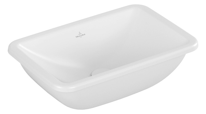 V&B Unterbauwaschbecken Loop & Friends ohne Hahnlochbank, mit Überlauf, 51 x 34 cm, stone white C-plus