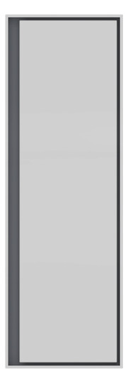 Ideal-Standard Halbhochschrank Connect Air 40x30x120cm, weiß glänzend/hellgrau matt